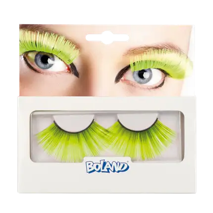 Falsche Wimpern fluoreszierend gelb