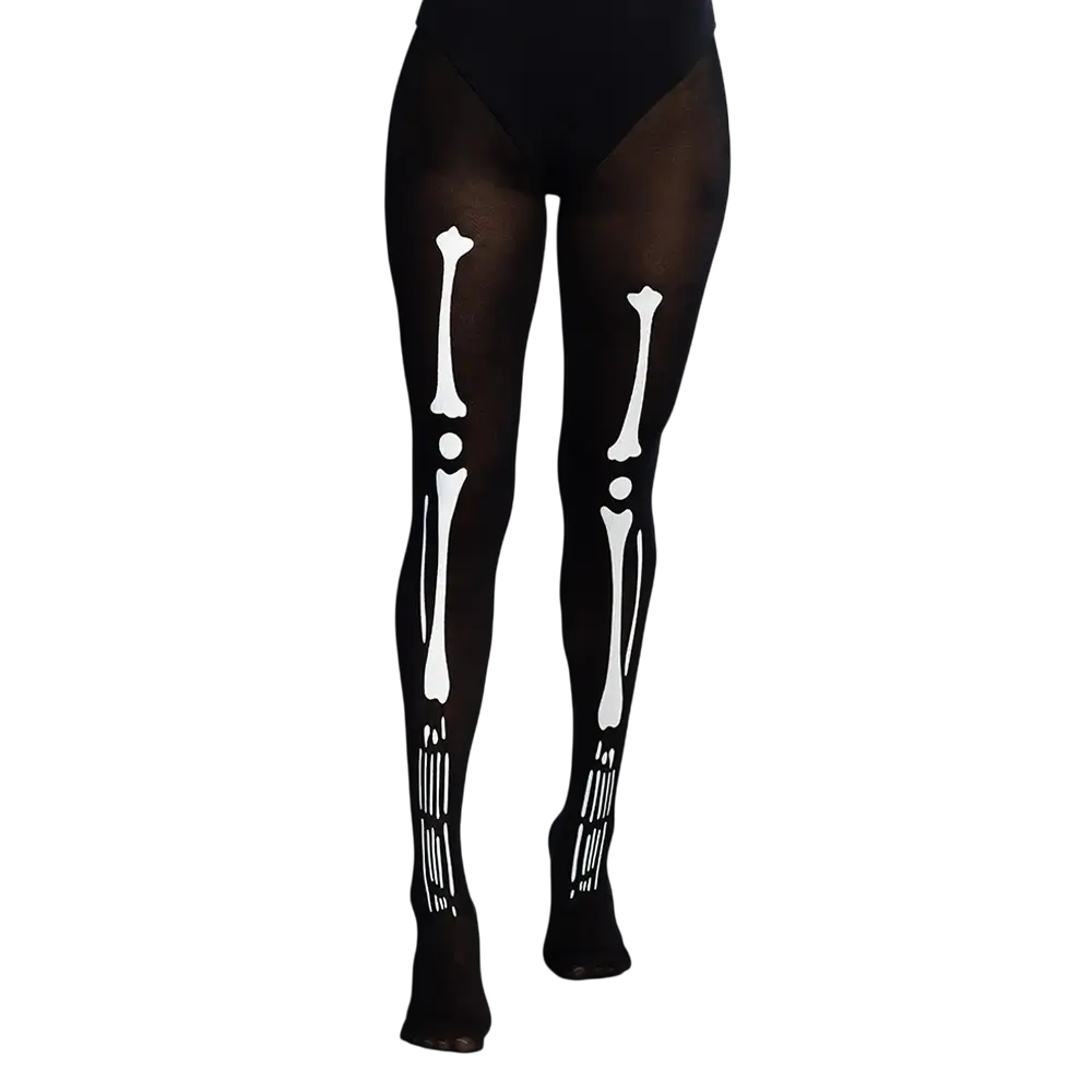 Skelett-Strumpfhose halloween