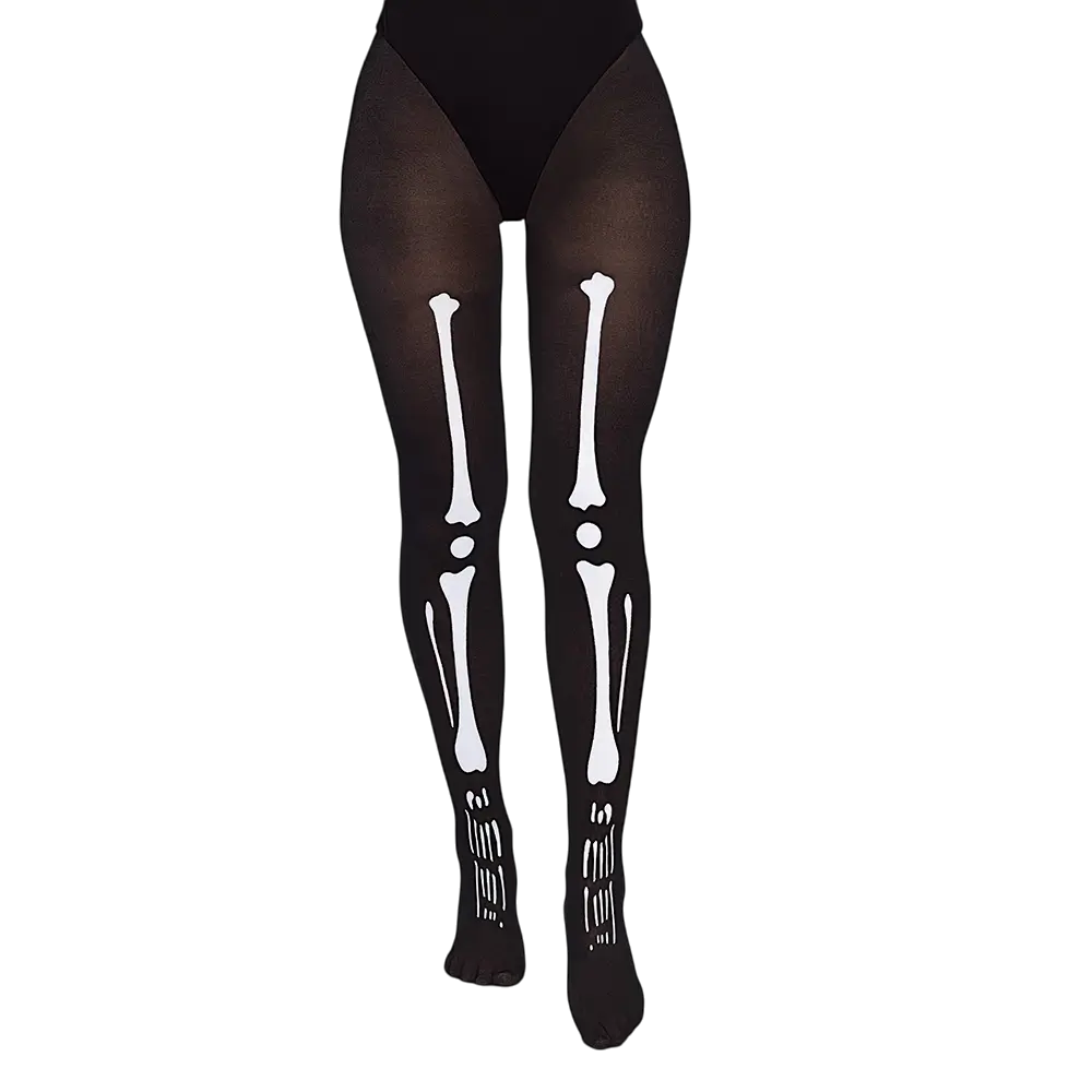 Skelett-Strumpfhose halloween