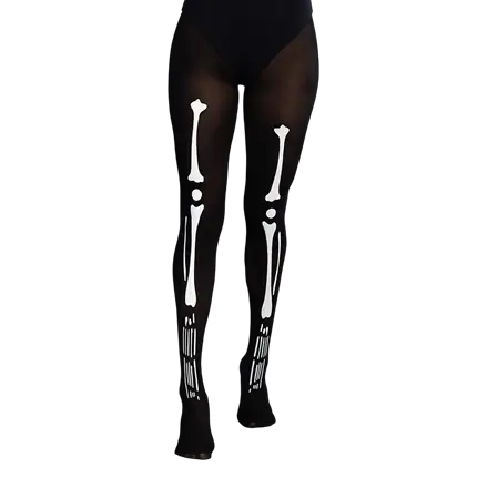 Skelett-Strumpfhose halloween