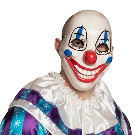 Abnehmbare gruselige Clownsmaske