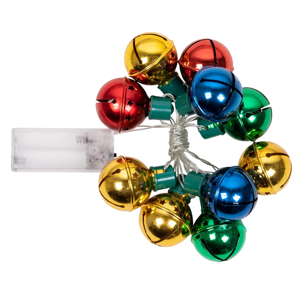 LED-Lichterkette Weihnachtsglocken