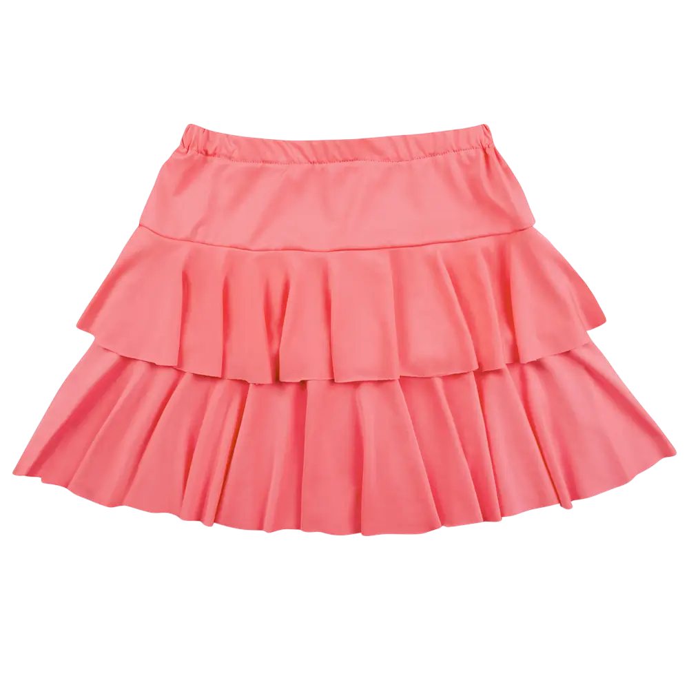 Minirock Ruffles neonpink