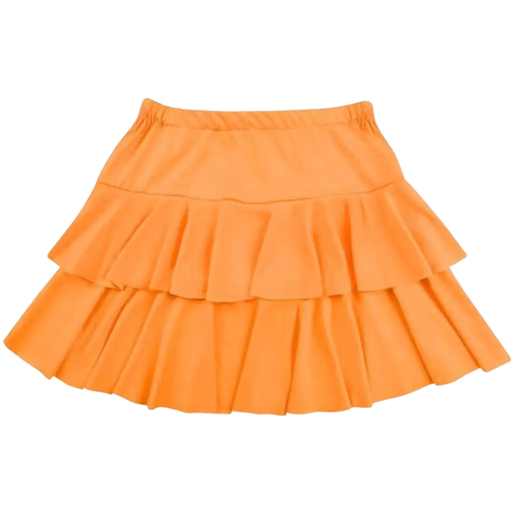 Minirock Ruffles neonorange