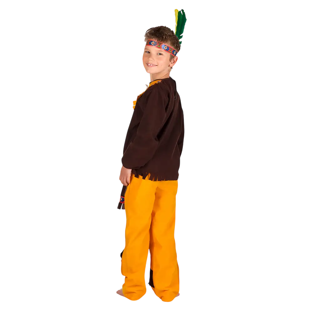 Kostüm Indianerhäuptling braun Junge - 10-12 Jahre