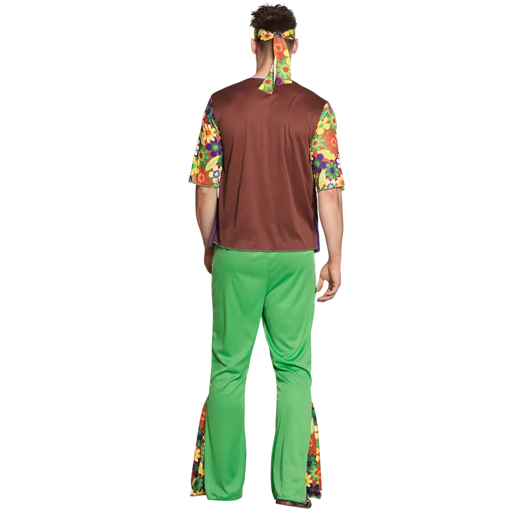 Hippie-Kostüm Blumen Mann