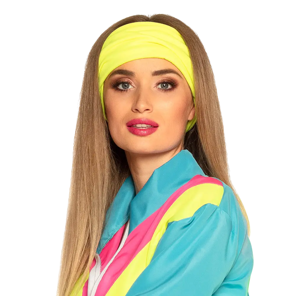 Retro-Trainingsanzug Frau Neonblau - M