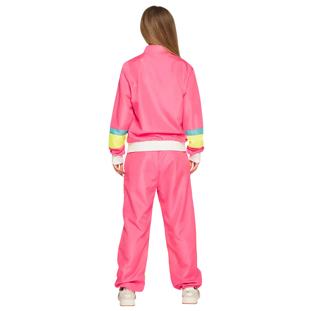 Retro-Trainingsanzug Neon Rosa Frau - S