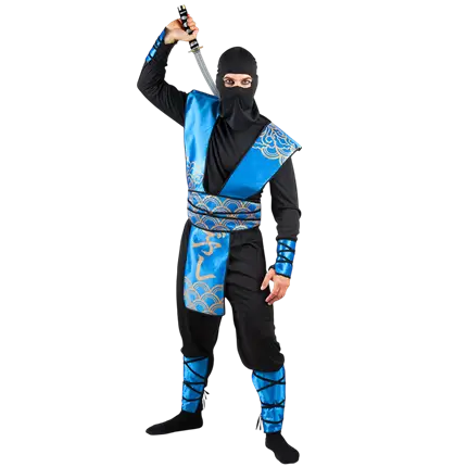 Ninja-Kostüm Wolke Blau Erwachsene - 50/52