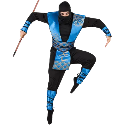 Ninja-Kostüm Wolke Blau Erwachsene - 54/56
