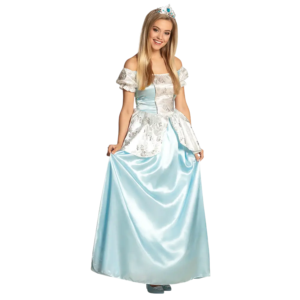 Kostüm Kleid Prinzessin hellblau Frau - 40/42