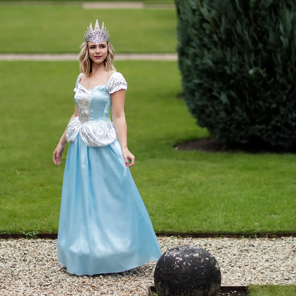 Kostüm Kleid Prinzessin hellblau Frau - 40/42