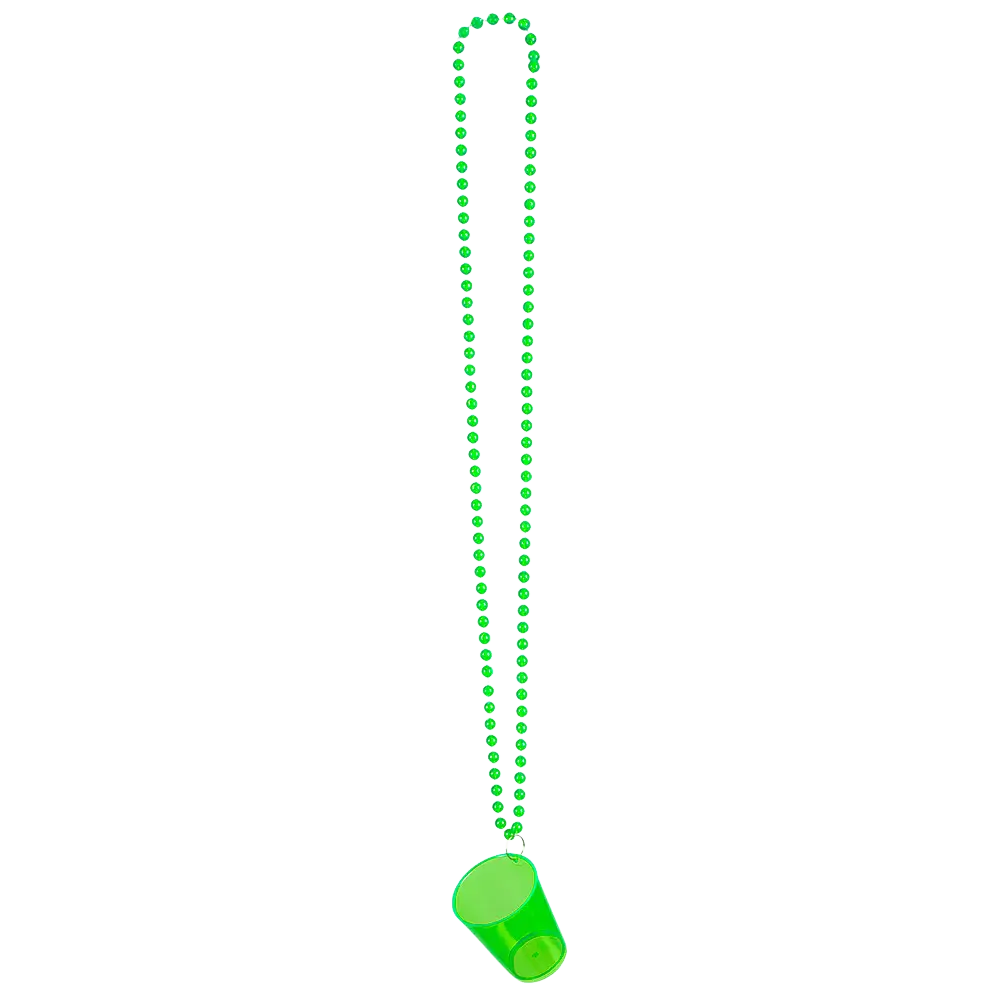 24 Halsketten Schnapsglas neon-fluo