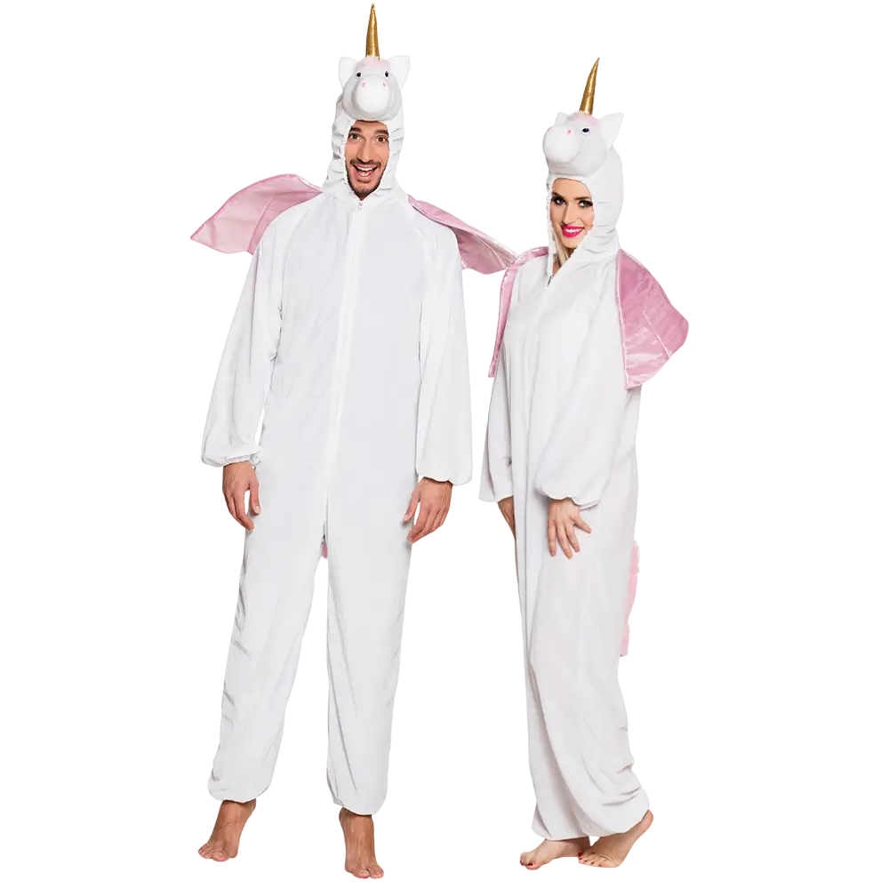 Erwachsenen-Kostüm Einhorn Plüsch