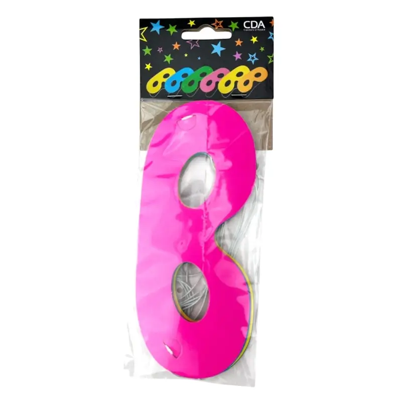 6 Wölfe aus Karton FLUO COLOR