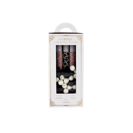 ART DECO SCHWARZ Box mit 5 Sarbacane + 50 Kugeln