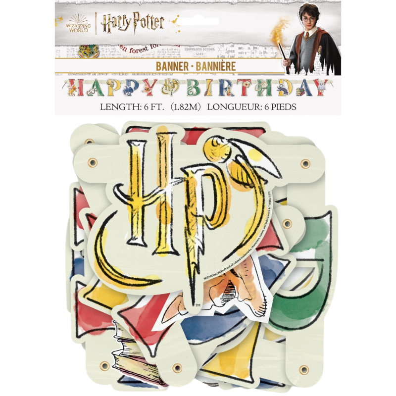 Happy Birthday-Girlande - Harry Potter 182 cm