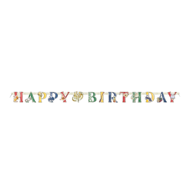 Happy Birthday-Girlande - Harry Potter 182 cm