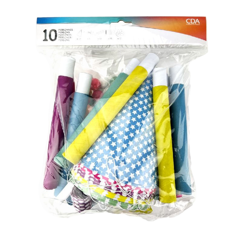 Party-Kit Neujahrskotillons 10 Personen