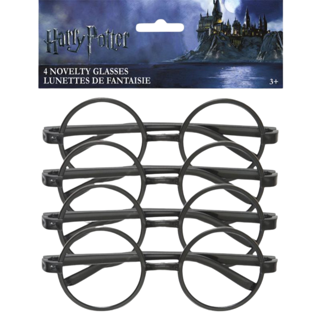 4 Paar runde Harry-Potter-Brillen