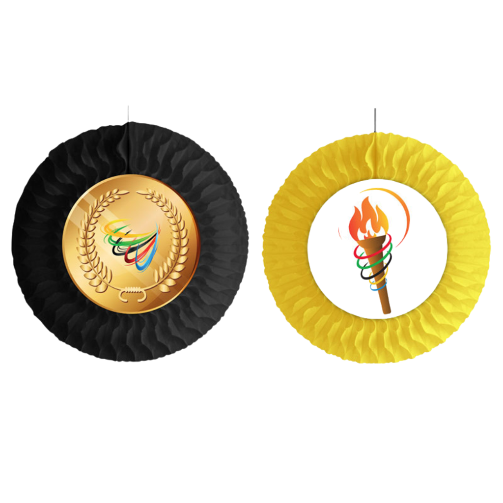2 Fächer 50 cm Sportspiele