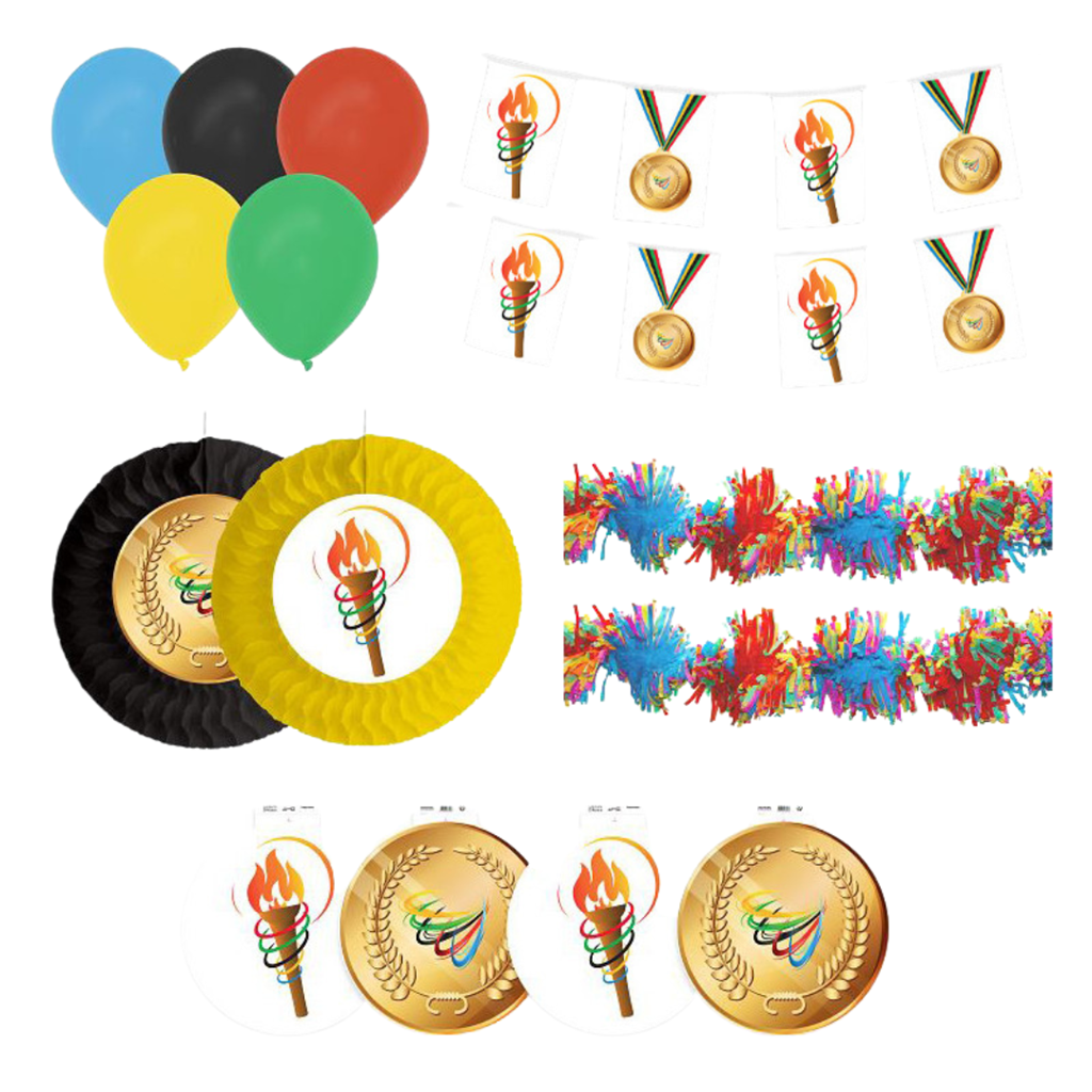 Deko-Set Olympische Spiele 14 Teile