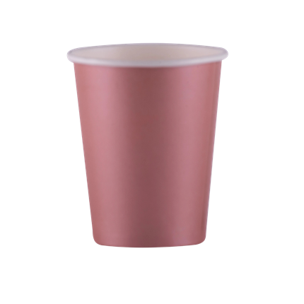 25 Pappbecher Rose Gold - 20 CL