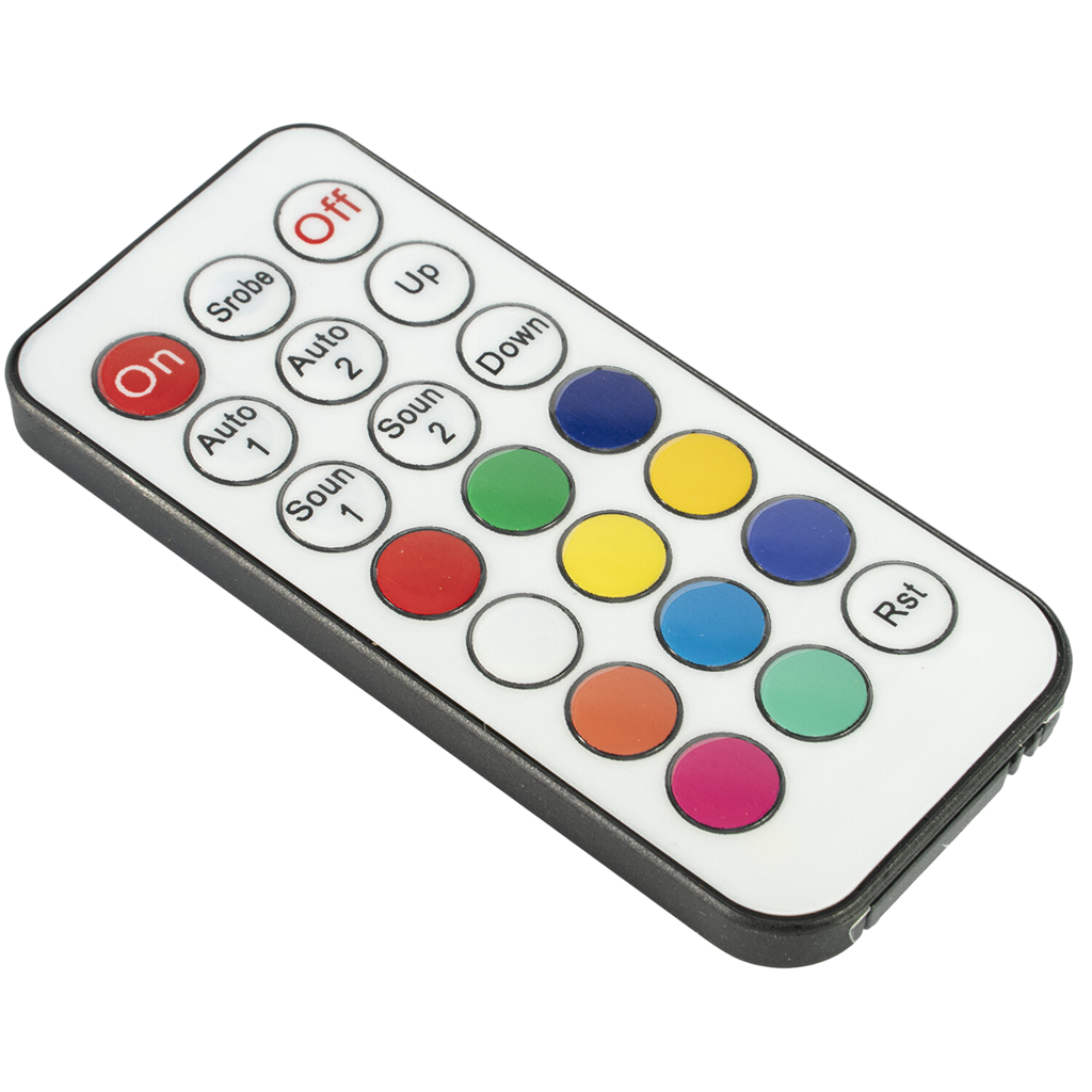 PAR-Scheinwerfer EXTRA-PLATT - 18 Leds RGB 1W (6 rot, 6 grün, 6 blau) - Ibiza light