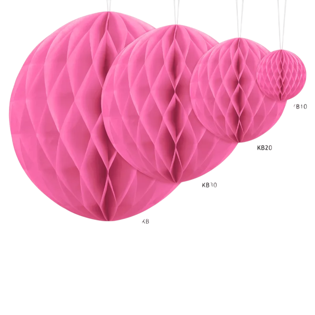 Wabenball rosa - 10 cm