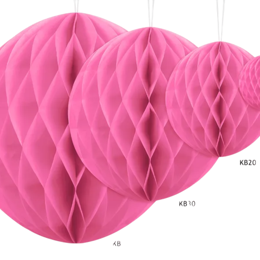 Wabenball rosa - 20 cm
