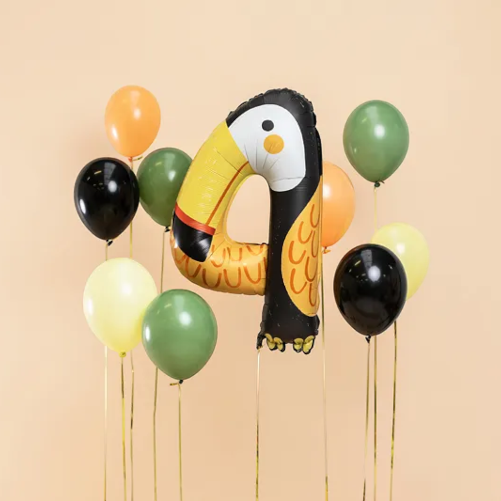 Tukan-Aluminium-Ballon - Ziffer 4
