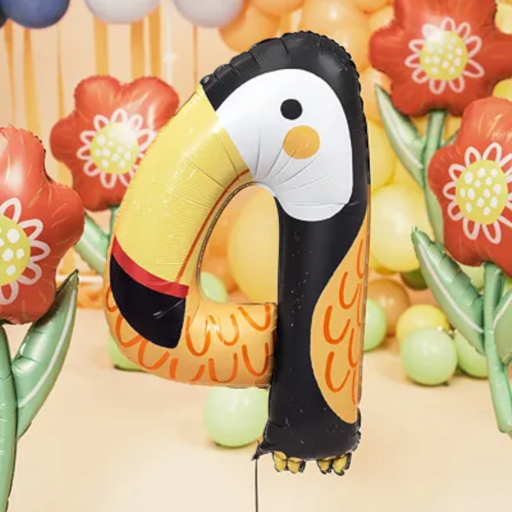 Tukan-Aluminium-Ballon - Ziffer 4