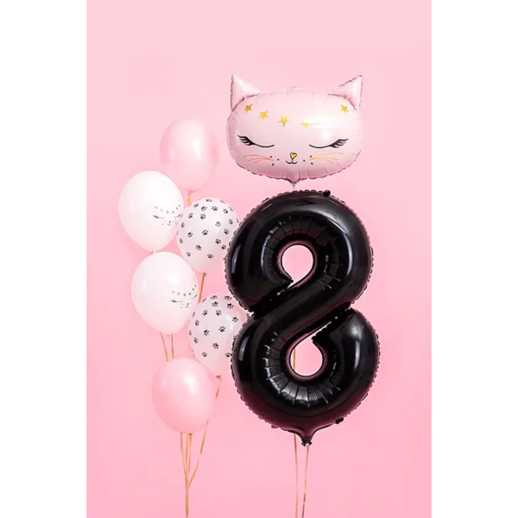 Ball Chiffre ''8'', Alu, 86cm, schwarz