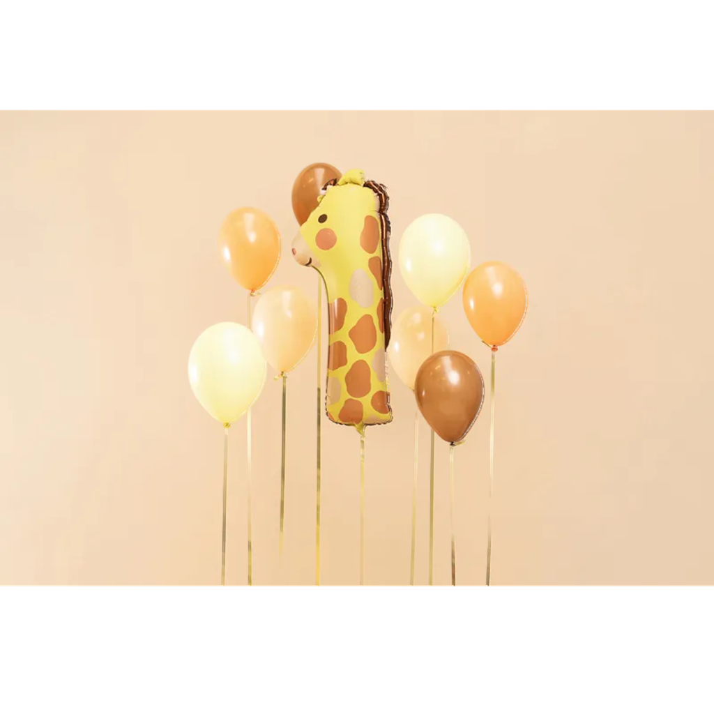 Ballon Giraffe Aluminium Ziffer 1