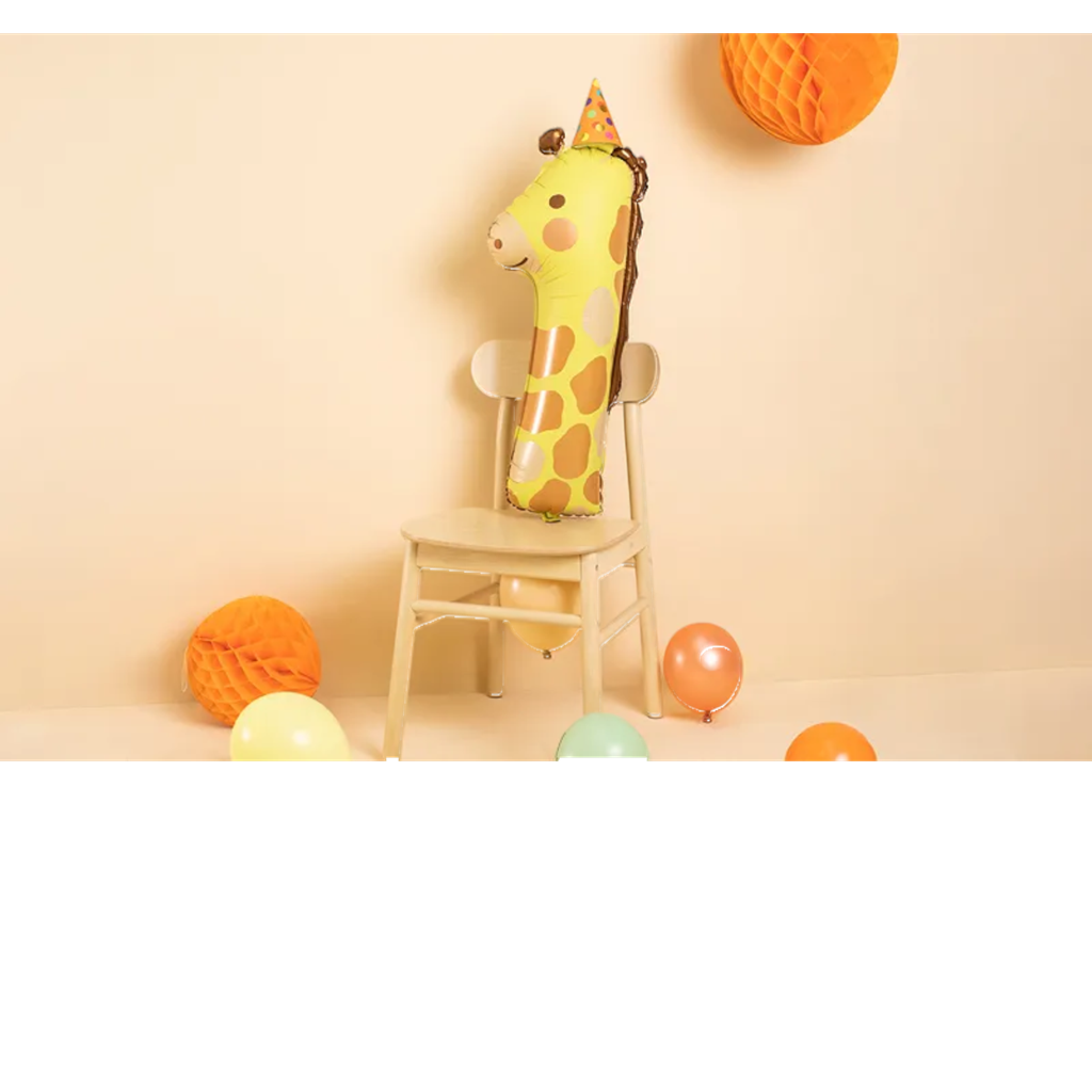 Ballon Giraffe Aluminium Ziffer 1