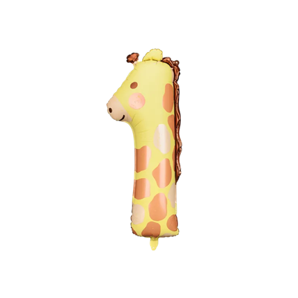 Ballon Giraffe Aluminium Ziffer 1