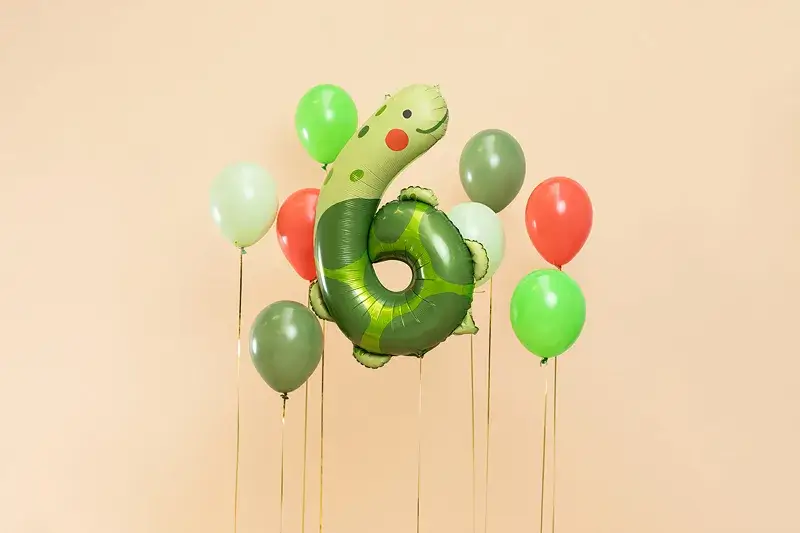 Ballon Schildkröte Aluminium - Ziffer 6