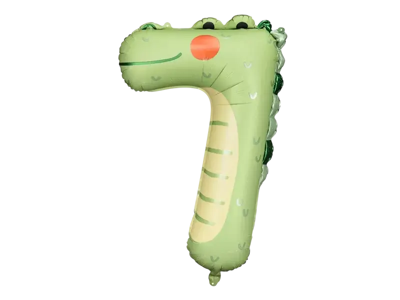 Aluminium Krokodilball - Ziffer 7