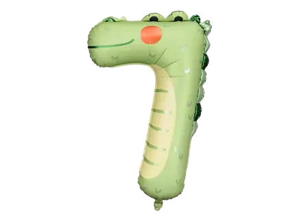 Aluminium Krokodilball - Ziffer 7