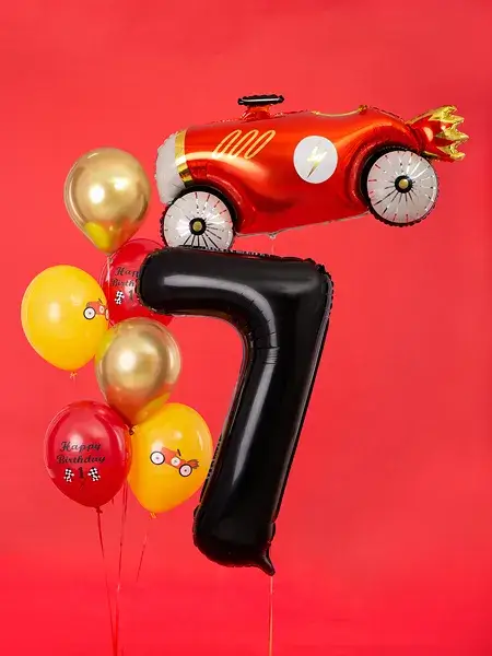 Ball Chiffre ''7'', Alu, 86cm, schwarz
