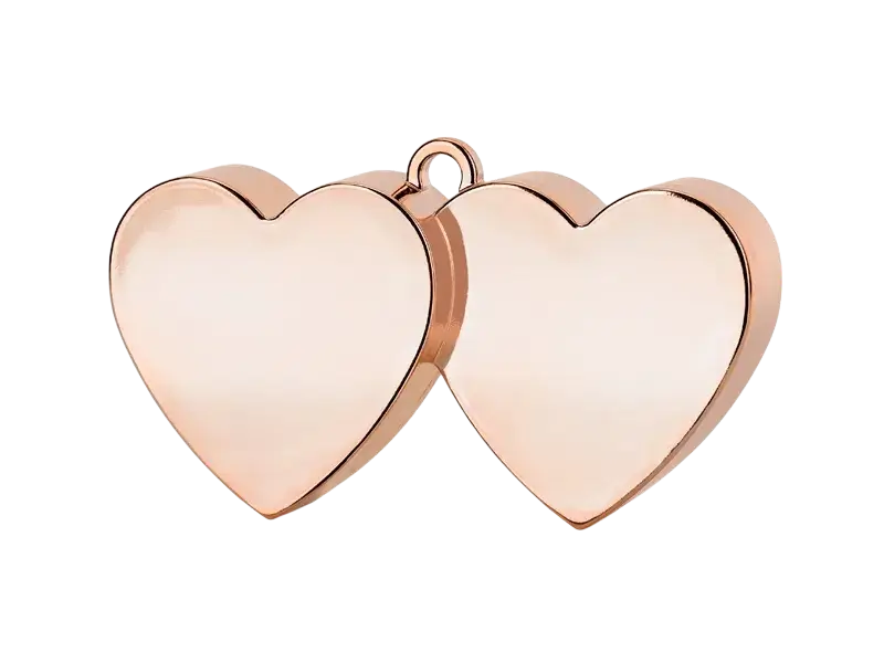 Ballongewicht Herzen, Roségold