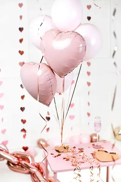 Ballongewicht Herzen, Roségold