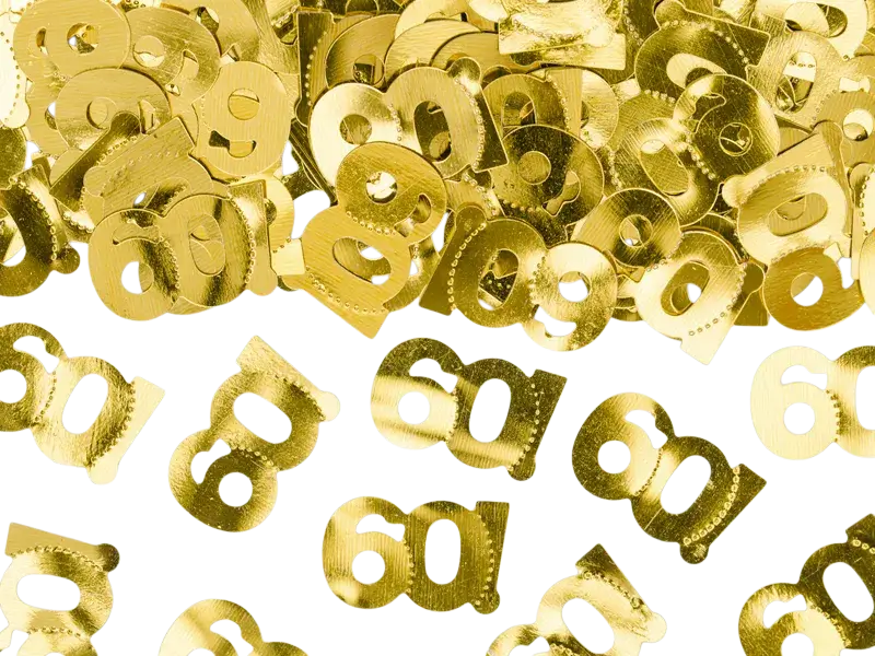 Goldenes Konfetti 60 Jahre
