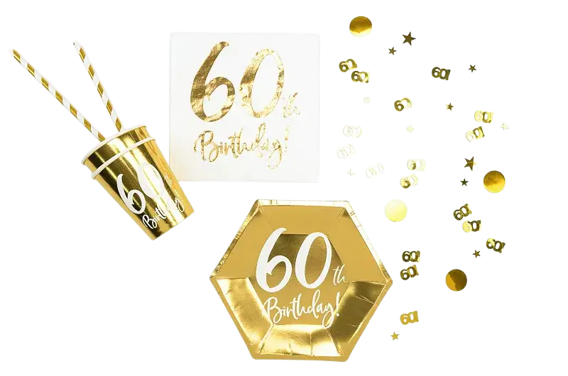 Goldenes Konfetti 60 Jahre