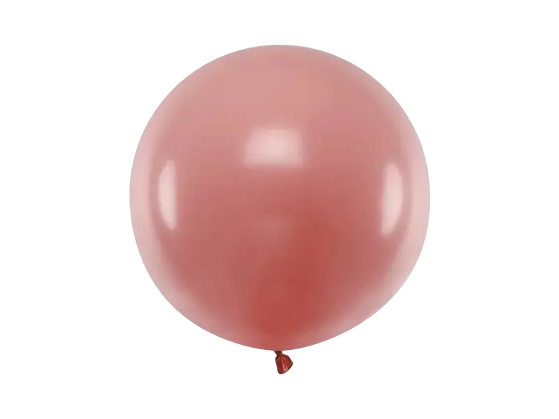 Rundballon 60 cm, pastelliges Wildrosa