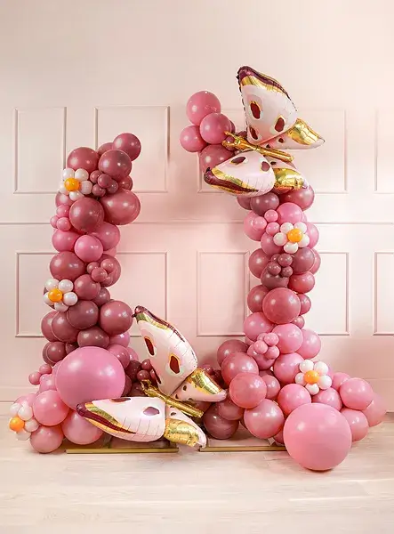 Rundballon 60 cm, pastelliges Wildrosa