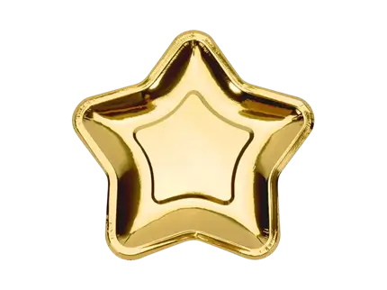 6 Teller Stern Gold (ø18cm)