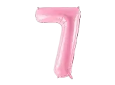 Ballon Chiffre ''7'', Alu, 86cm, hellrosa