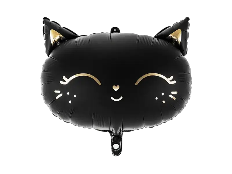 Aluminiumballon Katze schwarz