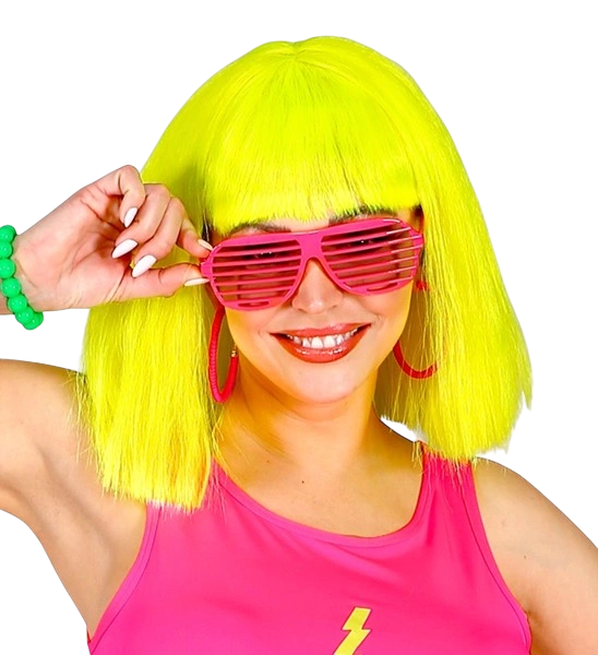 Neonpinkfarbene Shutterbrille